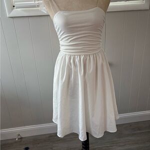 SHEIN White Strapless Kids Dress